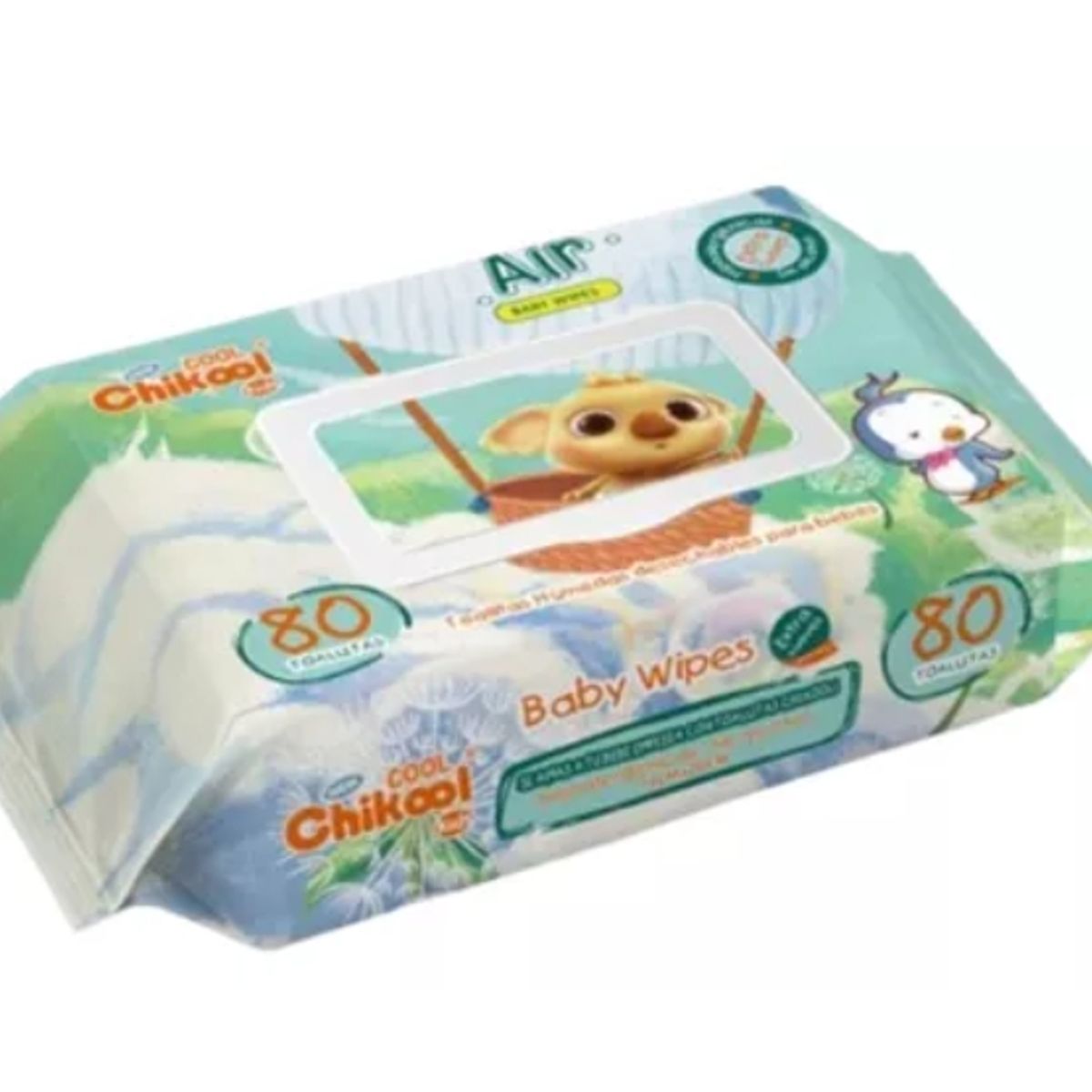 GENERICO - Toallas Chikool Air Kids Baby Wipes 18 Paquetes