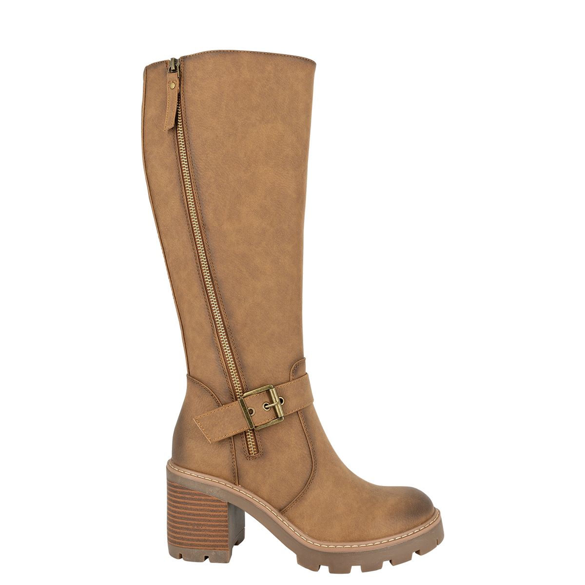 ALQUIMIA - Bota Larga Mujer Caramelo Tana Alquimia