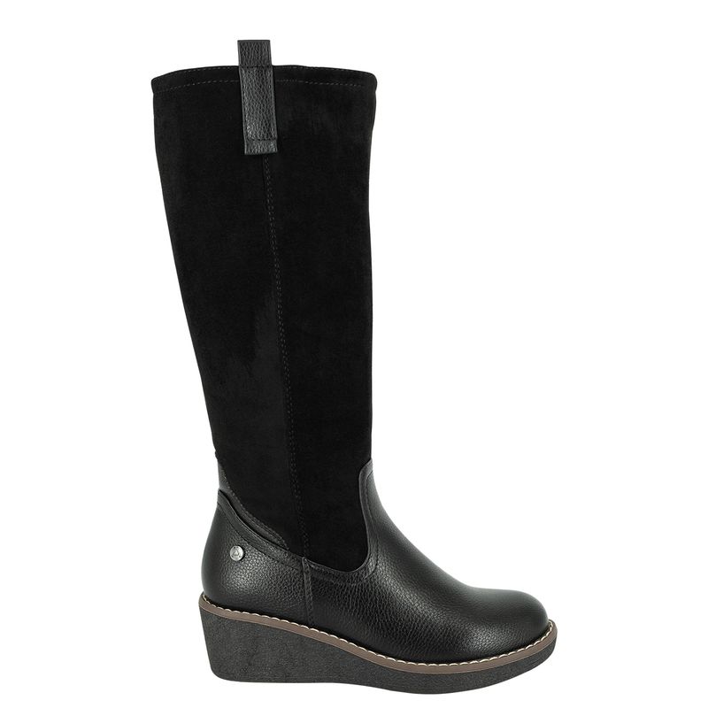 ALQUIMIA - Bota Larga Mujer Negro Chena Alquimia.