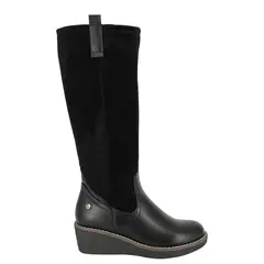 ALQUIMIA - Bota Larga Mujer Negro Chena Alquimia.
