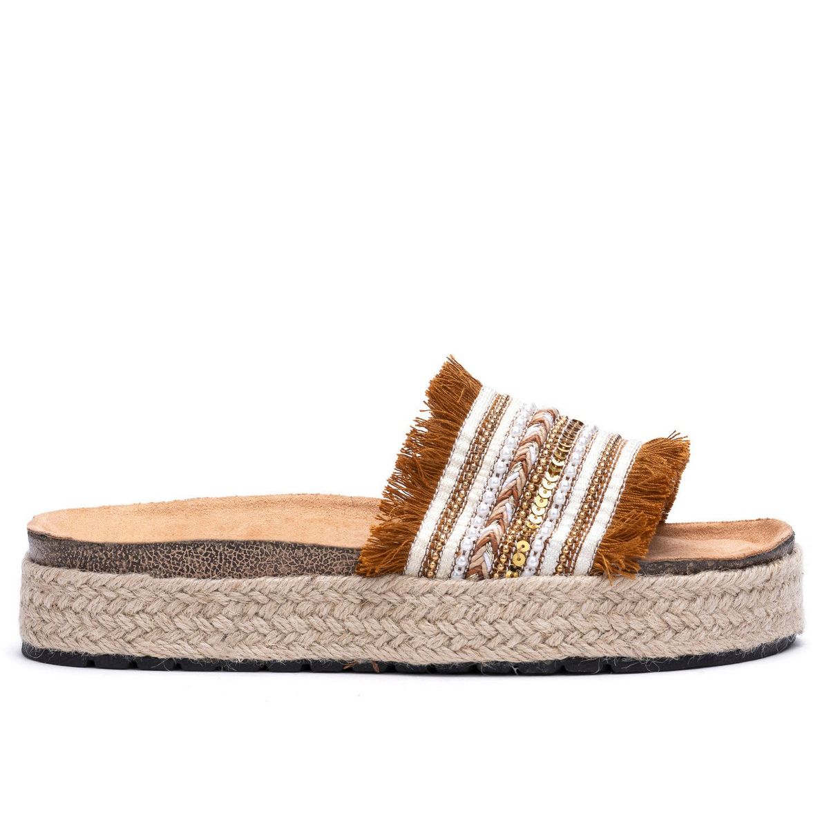 CHINITOWN - Sandalia Mujer Khaki Georgina Chinitown