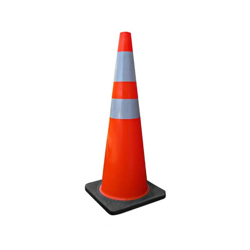 DVP - Cono Seguridad Vial Transito 90 cm 2 Cintas Reflectantes PVC DVP DVP