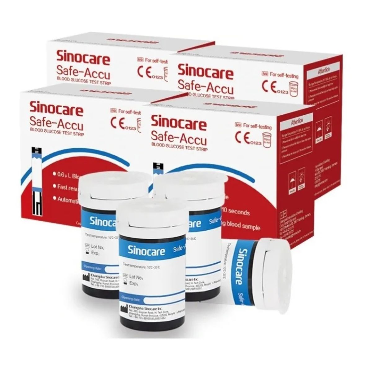 GENERICO - 200 Lancetas + 200 Tiras Reactivas Sinocare