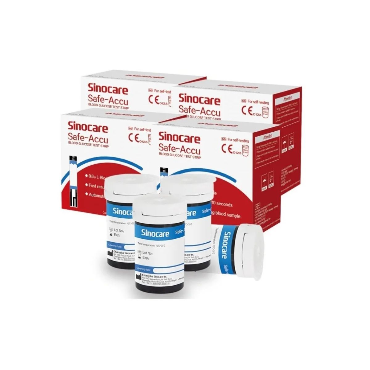 GENERICO - 200 Lancetas + 200 Tiras Reactivas Sinocare