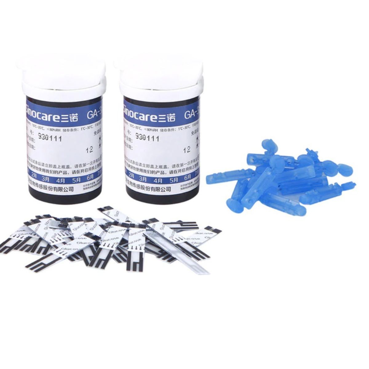 GENERICO - 200 Lancetas + 200 Tiras Reactivas Sinocare