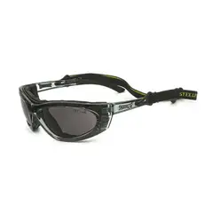 GENERICO - Lente Seguridad Steelpro Turbine Gt Gris Rojo Proteccion uv