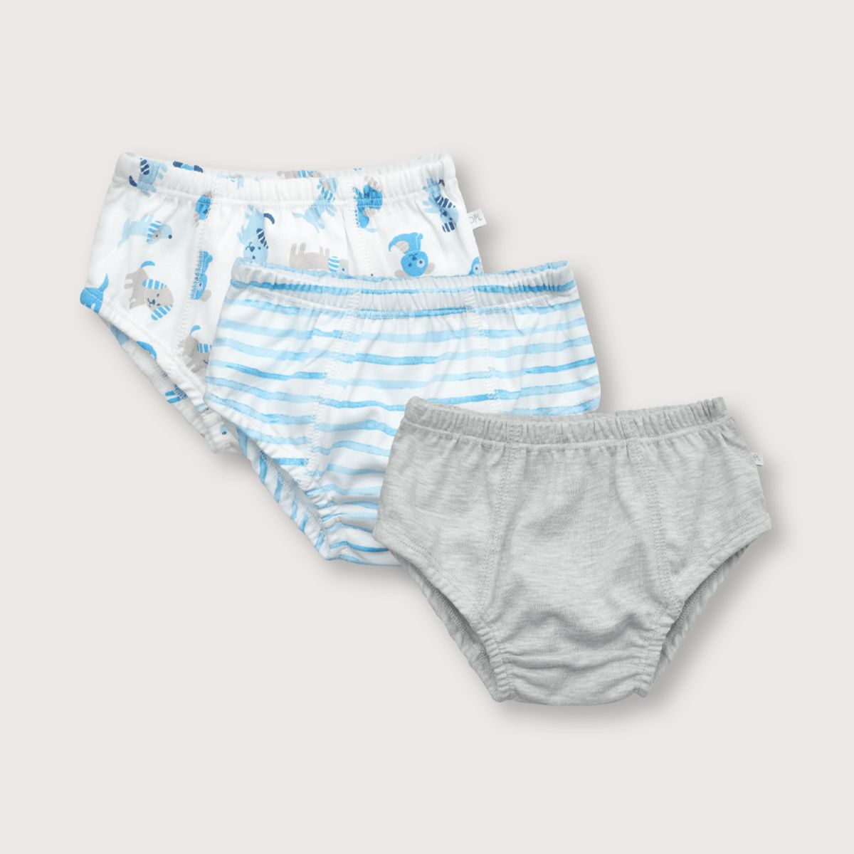 OPALINE - Pack calzoncillos de niño celeste SM a LA