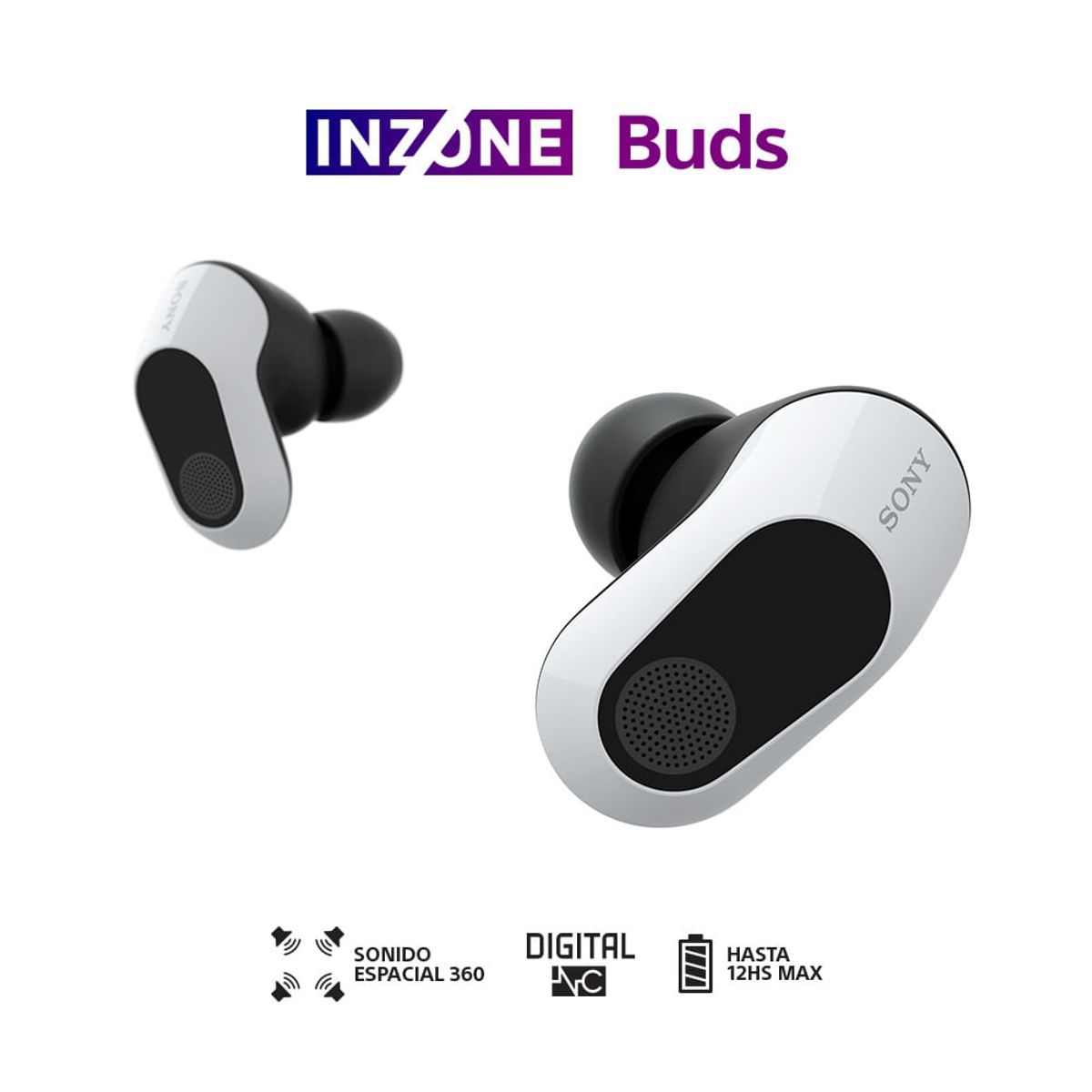 SONY - Audífonos inalámbricos con Noise Cancelling para juegos INZONE Buds