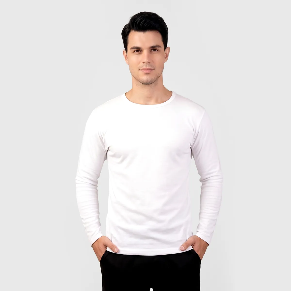 BAZIANI - Camiseta Algodón M/L Hombre 5514