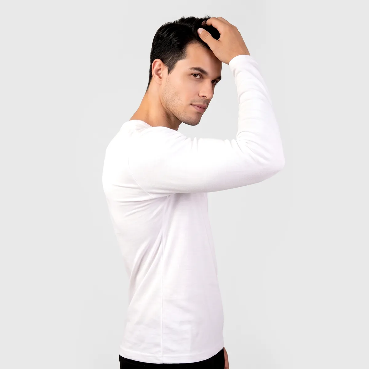 BAZIANI - Camiseta Algodón M/L Hombre 5514