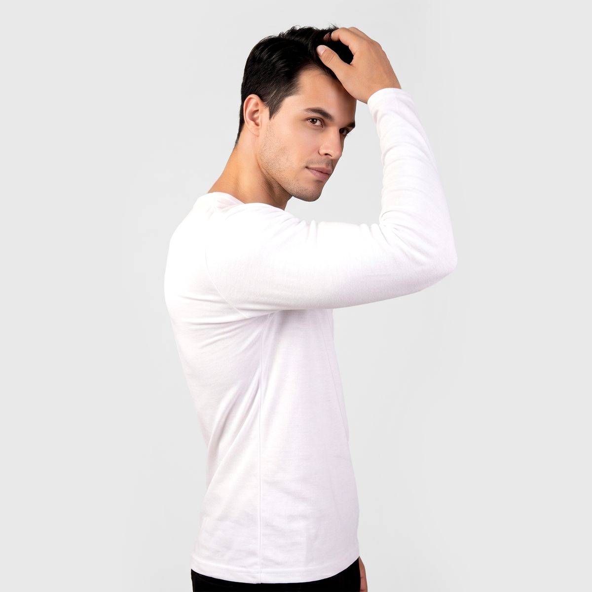 BAZIANI - Camiseta Algodón M/L Hombre 5514