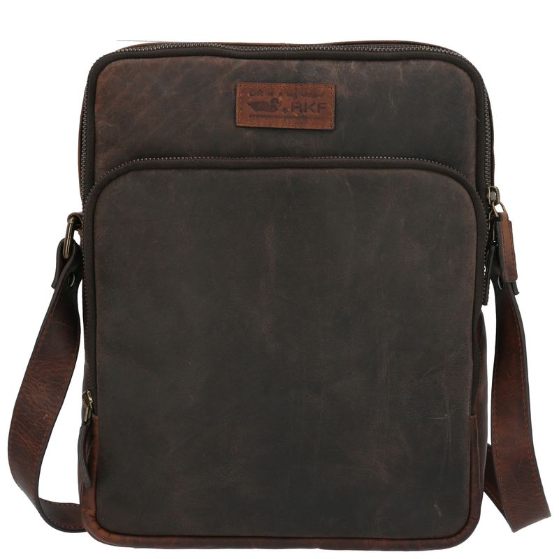 ROCKFORD - Maletín Cuero Unisex TC Clare Cross Café ROCKFORD