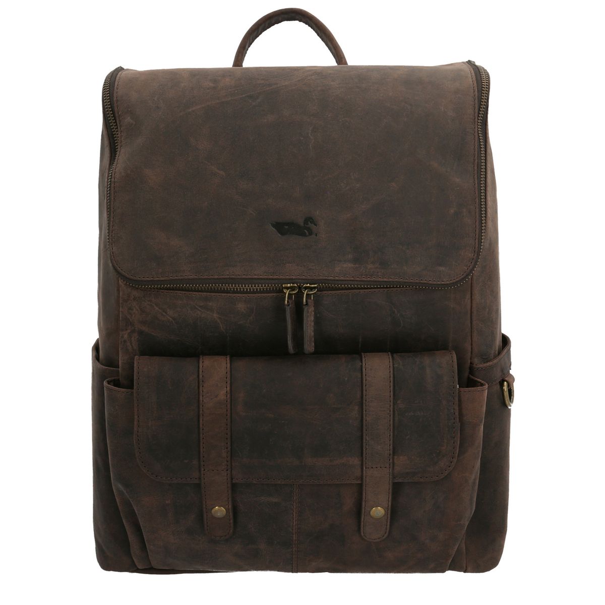 ROCKFORD - Mochila Cuero Unisex HT Clovelly Back Café ROCKFORD