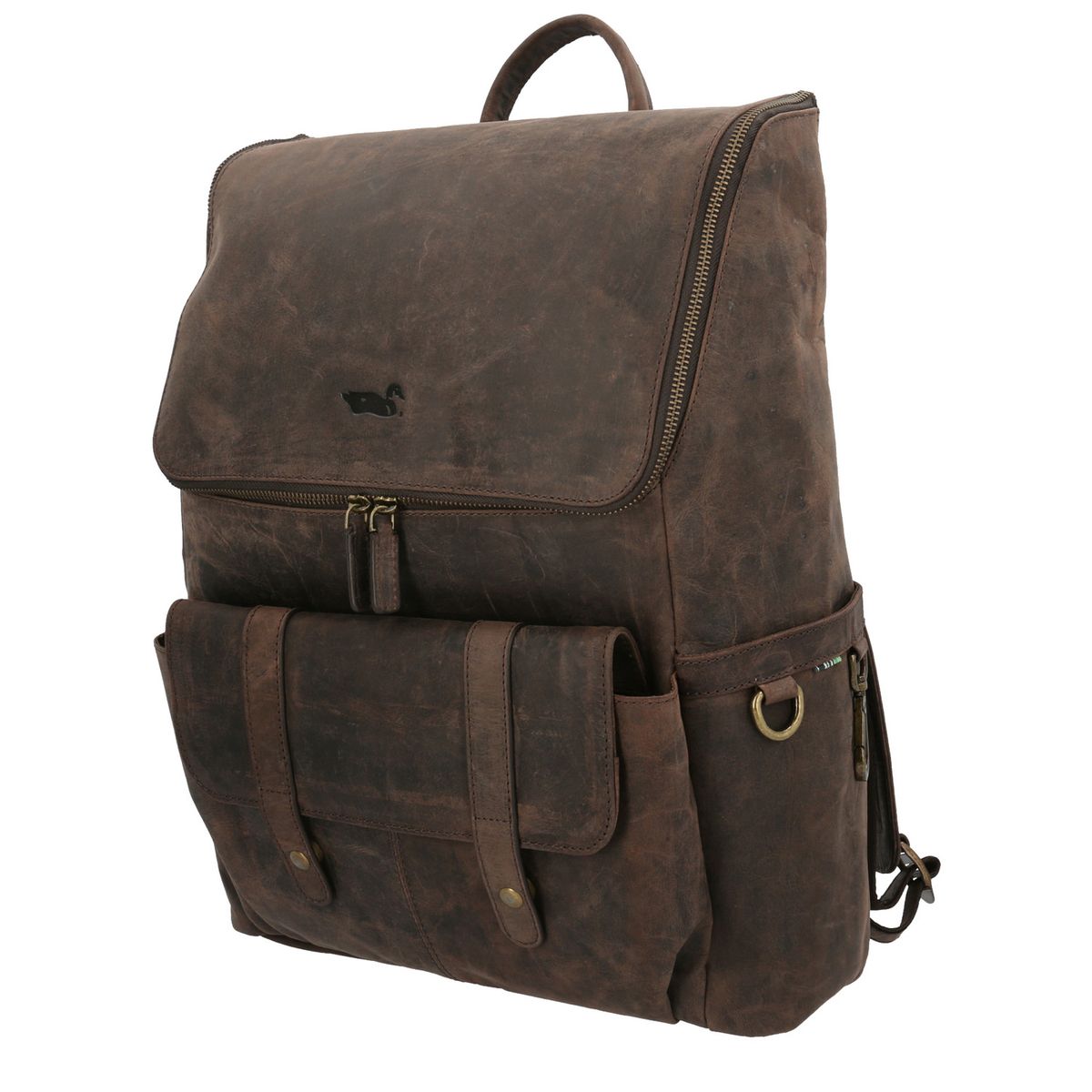 ROCKFORD - Mochila Cuero Unisex HT Clovelly Back Café ROCKFORD