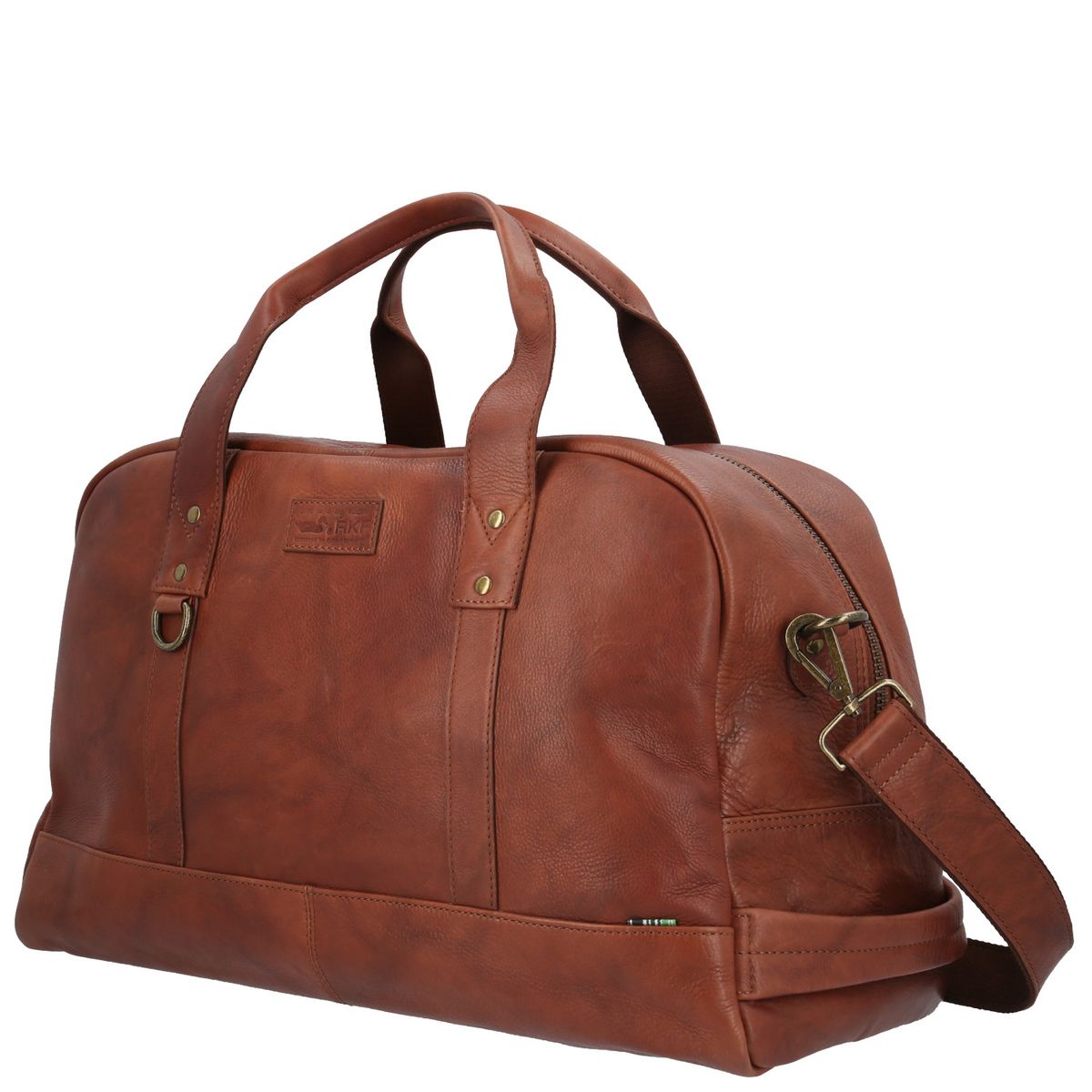 ROCKFORD - Bolso Cuero Unisex FD Crendon Travel Café ROCKFORD