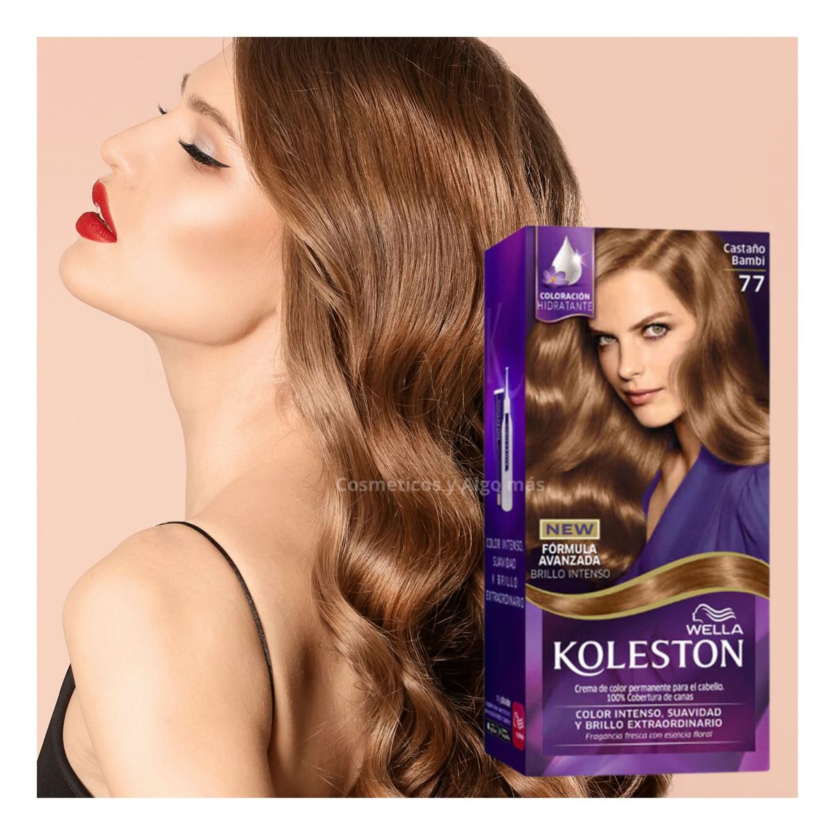 KOLESTON - Tinte permanente 100% cobertura de canas kit 77