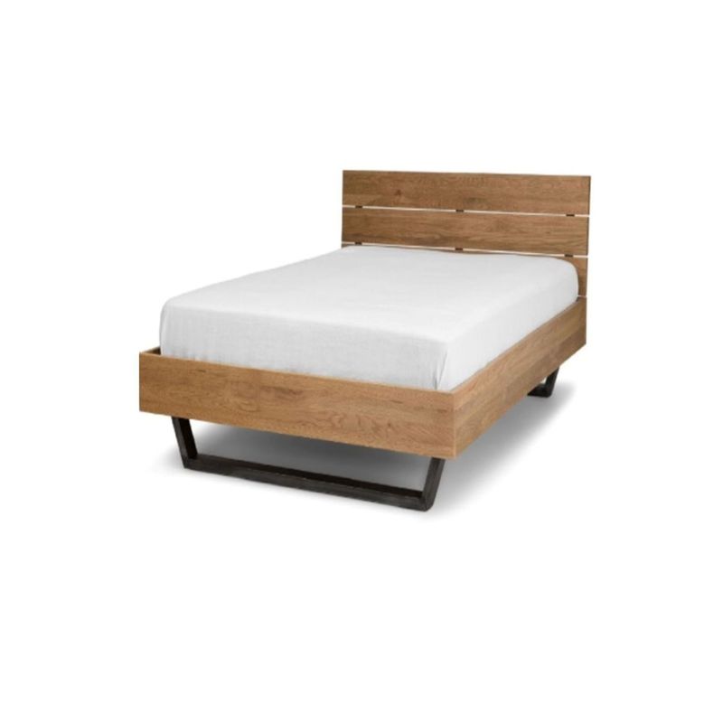 GENERICO - Cama Rëfël una plaza color caramelo