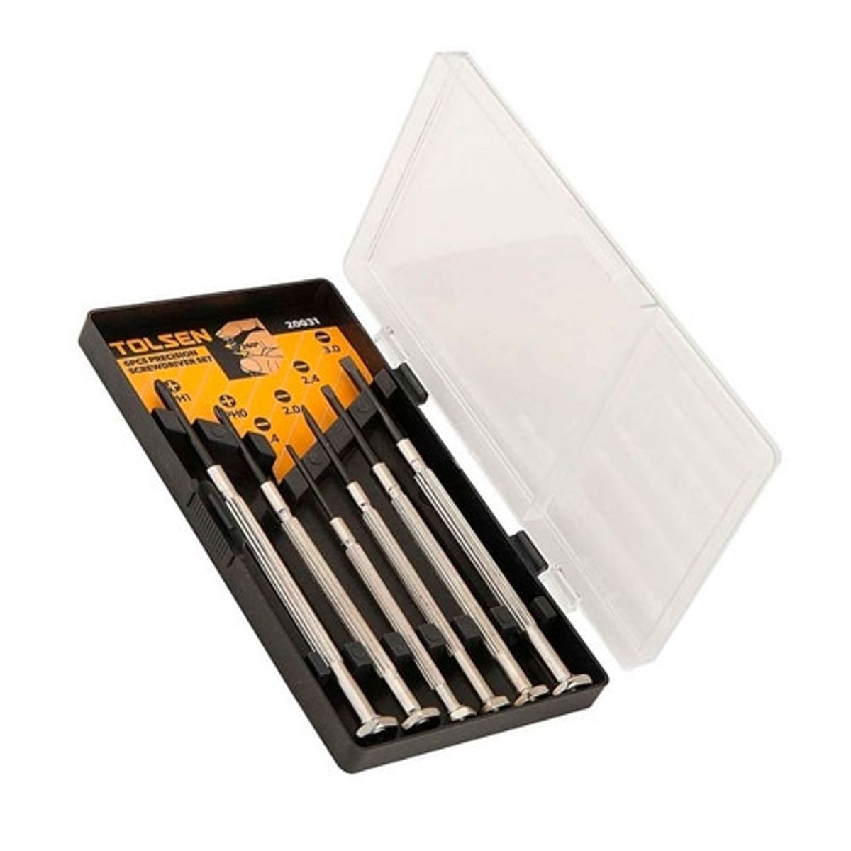 TOLSEN - ATORNILLADOR DE PRECISIÓN JUEGO 6 PIEZAS TOLSEN 20031