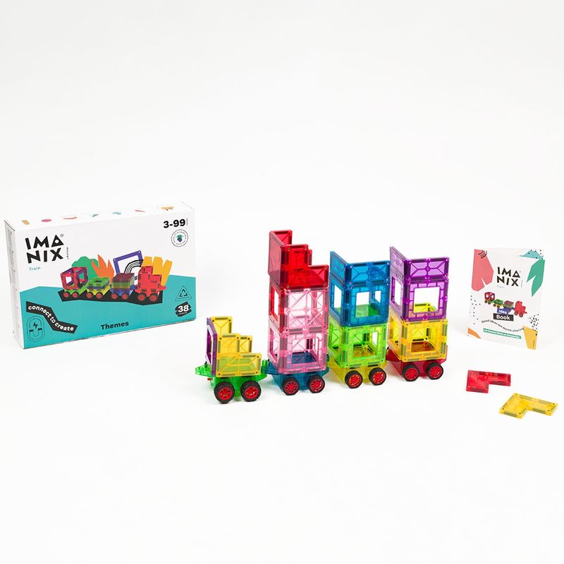 BRAINTOYS - Train 38 with electronic cars Braintoys