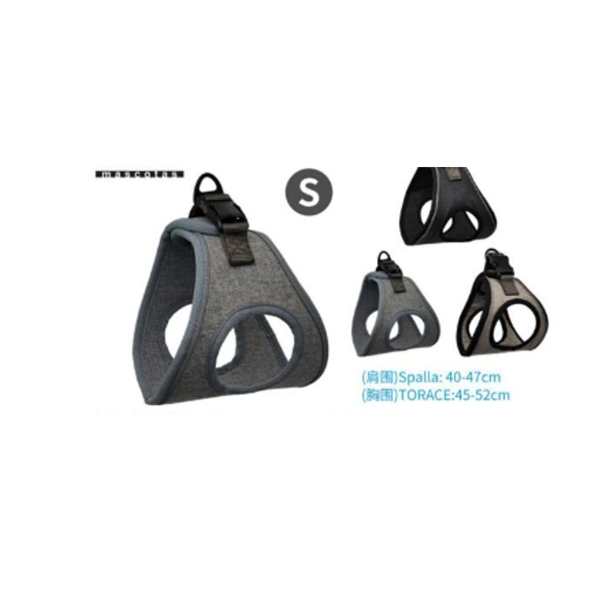 GENERICO - Arnés Pechera Para Perros Talla S Color Negro