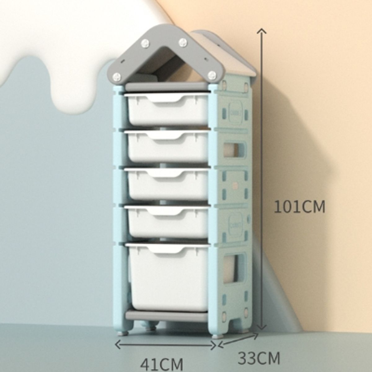 KIDSCOOL - Organizador Infantil Con Techo Sunny