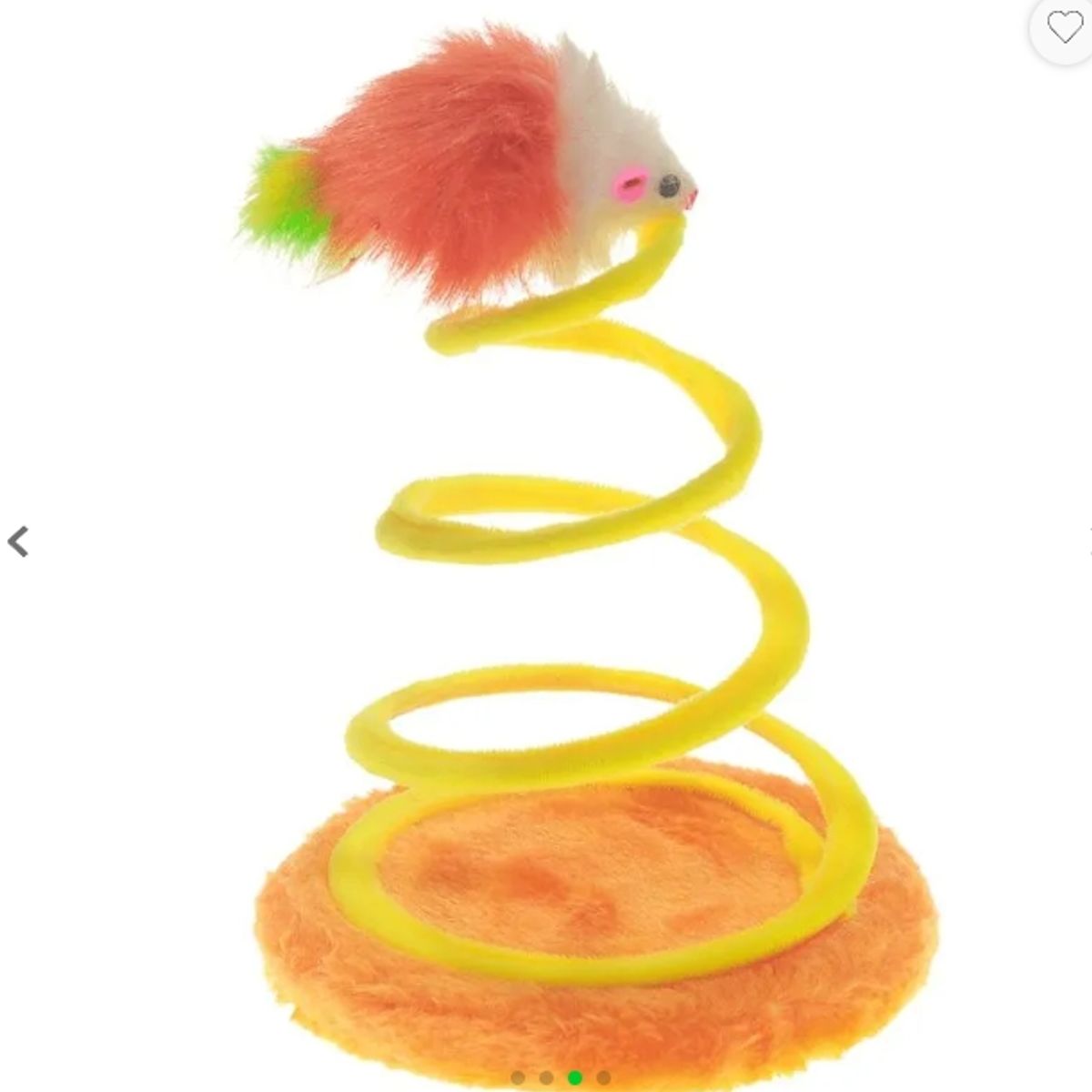 GENERICO - Mini Rascador En Espiral Raton Para Gatos