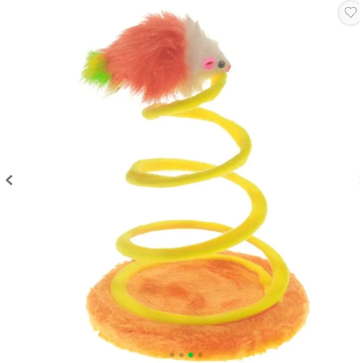 GENERICO - Mini Rascador En Espiral Raton Para Gatos