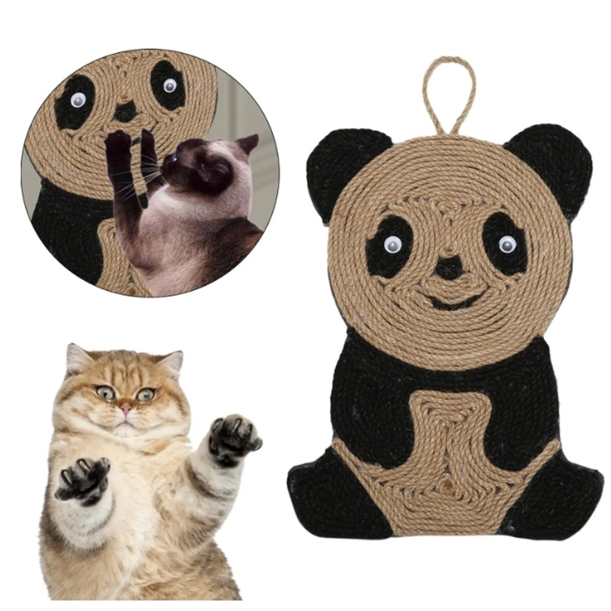 GENERICO - Alfombra De Suelo De Tablero Rascador Para Gato De Sisal