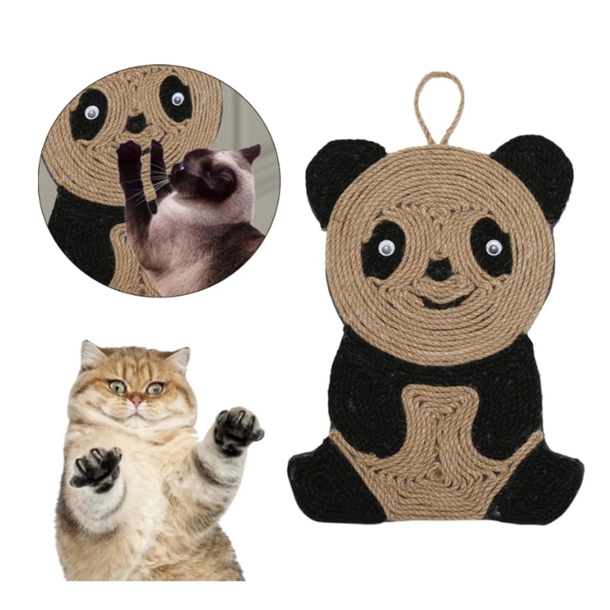 GENERICO - Alfombra De Suelo De Tablero Rascador Para Gato De Sisal