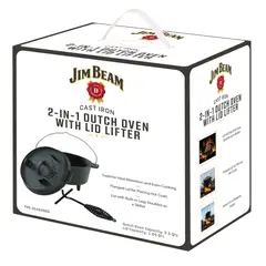 JIM BEAM - Olla 3.3 L con Tapa Hierro Fundido y Levantador