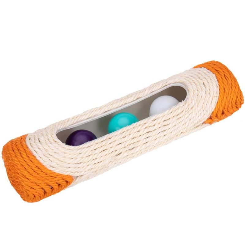 GENERICO - Rascador Para Gatos En forma De Tunel Amarillo