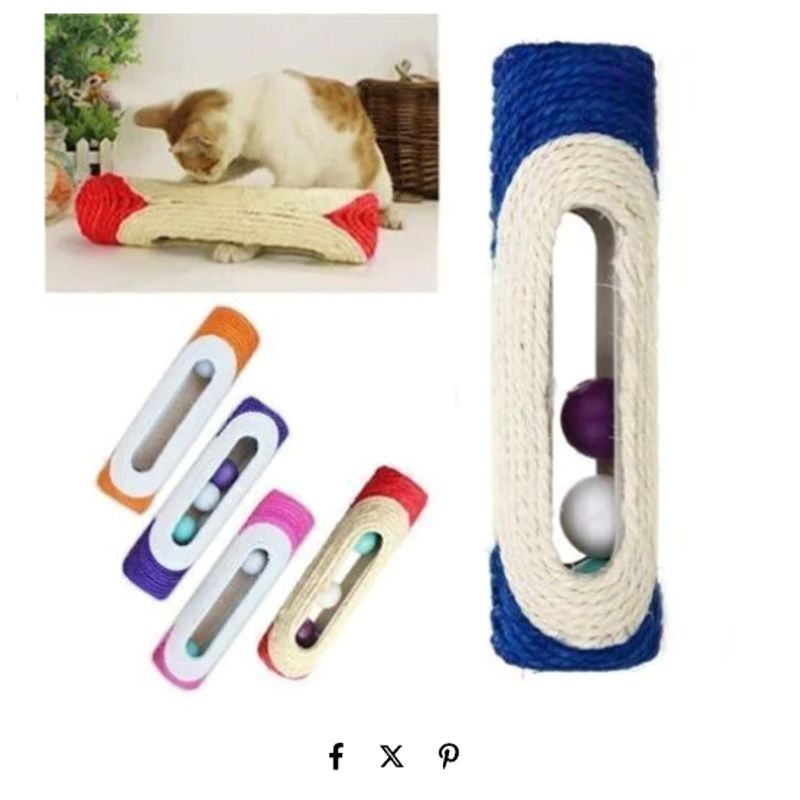 GENERICO - Rascador Para Gatos En forma De Tunel Azul