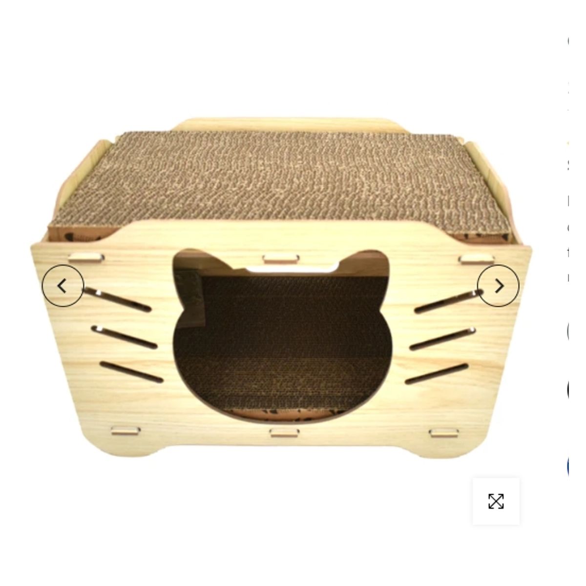 GENERICO - Casa Para Gatos Rascador De Madera