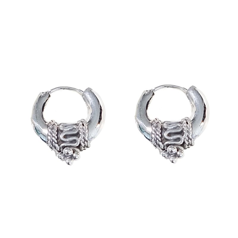 ANDREA COGGIOLA JOYAS - Aros Argolla Gita Plata Fina 925