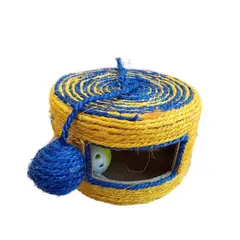 GENERICO - Juguete Rascador Tambor Para Gatos Amarillo