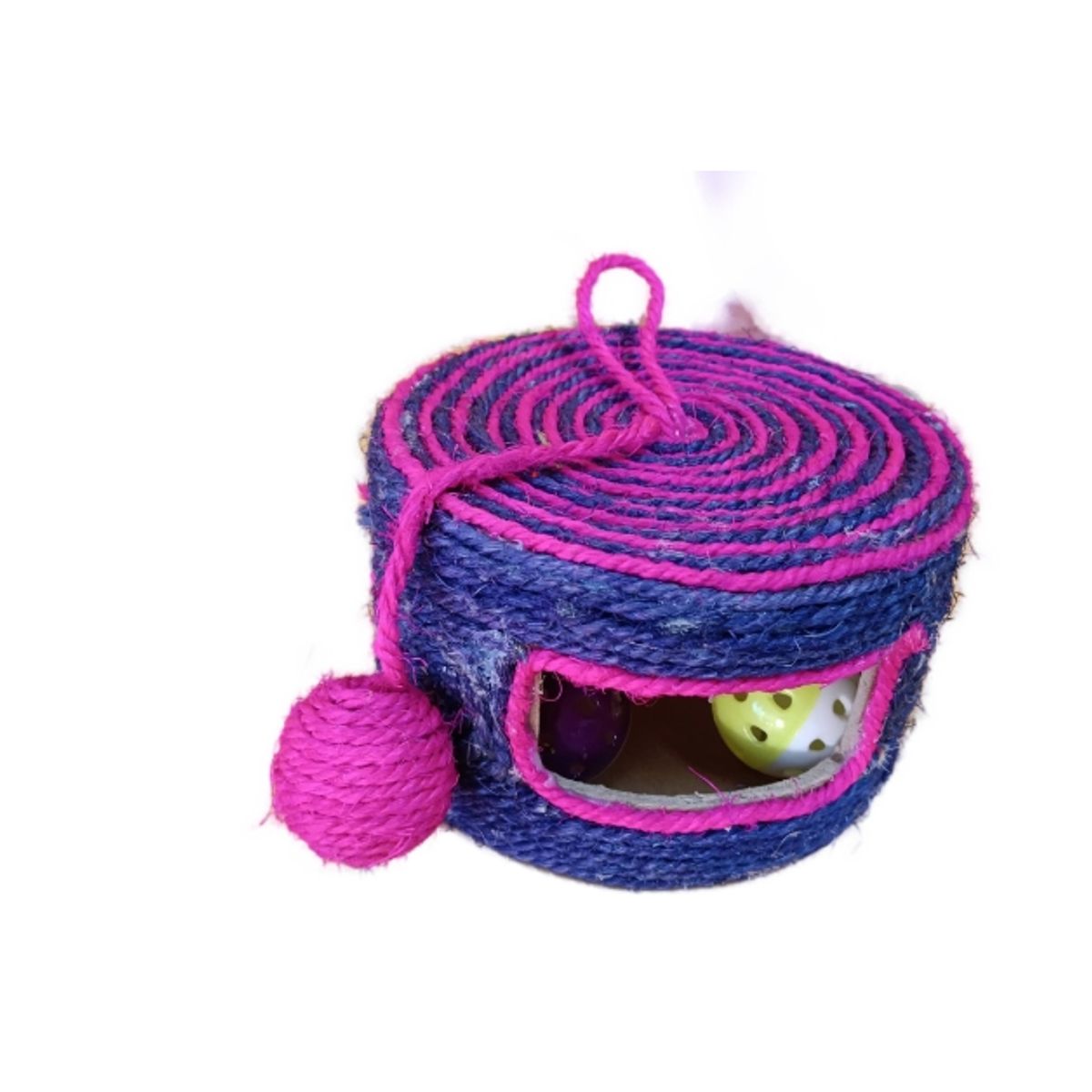 GENERICO - Juguete Rascador Tambor Para Gatos Azul