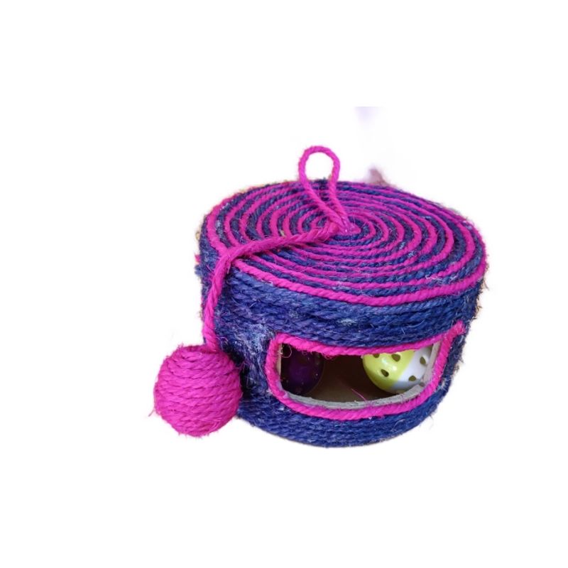 GENERICO - Juguete Rascador Tambor Para Gatos Azul