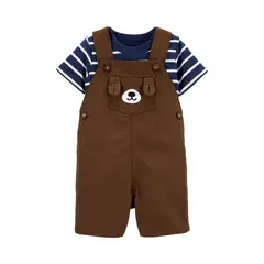 TEDMIMAK - Jardinera con Polera Osito para bebés