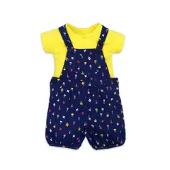 TEDMIMAK - Jardinera y Polera Flores para bebés
