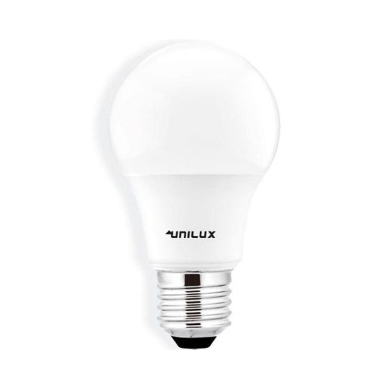 UNILUX - Ampolleta Led Bola A60 7W Luz Blanco Frío E27 UNILUX