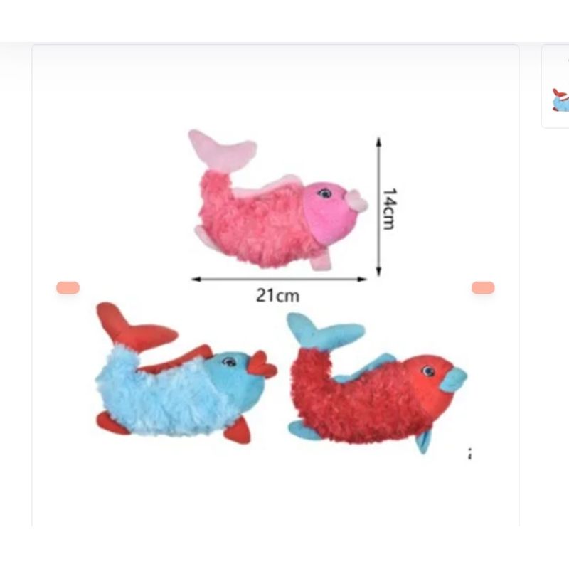 GENERICO - Peluche Para Perros Juguete Forma Pez Rosa