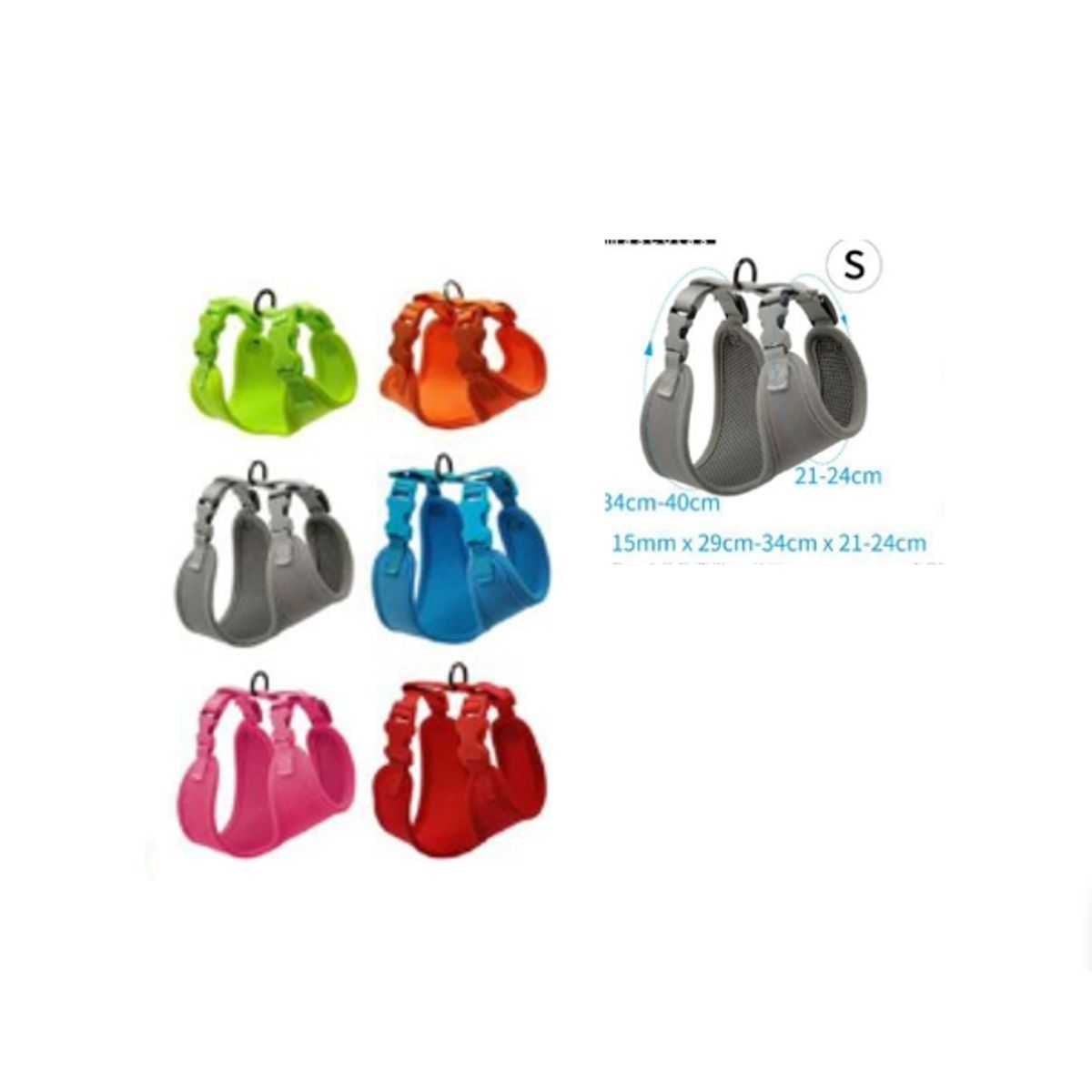 GENERICO - Arnes Pechera Para Perro Talla S Color Azul