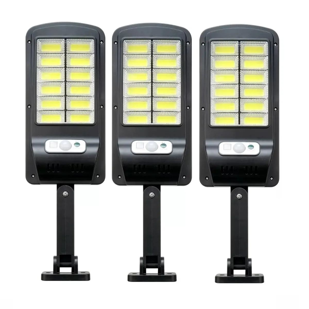 GENERICO - Pack X3 Foco Solar 100w Focos Solares Potentes Exteriores