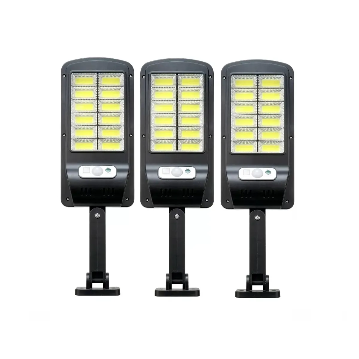 GENERICO - Pack X3 Foco Solar 100w Focos Solares Potentes Exteriores