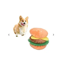 GENERICO - Juguete Hamburguesa Burguer De Peluche Sonido Para Perros