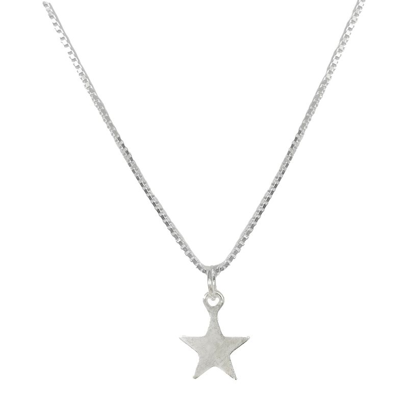 ANDREA COGGIOLA JOYAS - Collar Rebeca Estrella Plata Fina 925