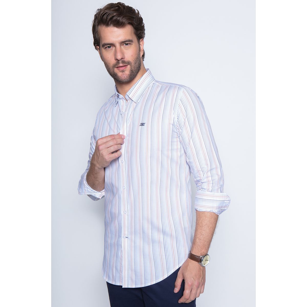 NEW MAN - Camisa Horsam Blanco New Man