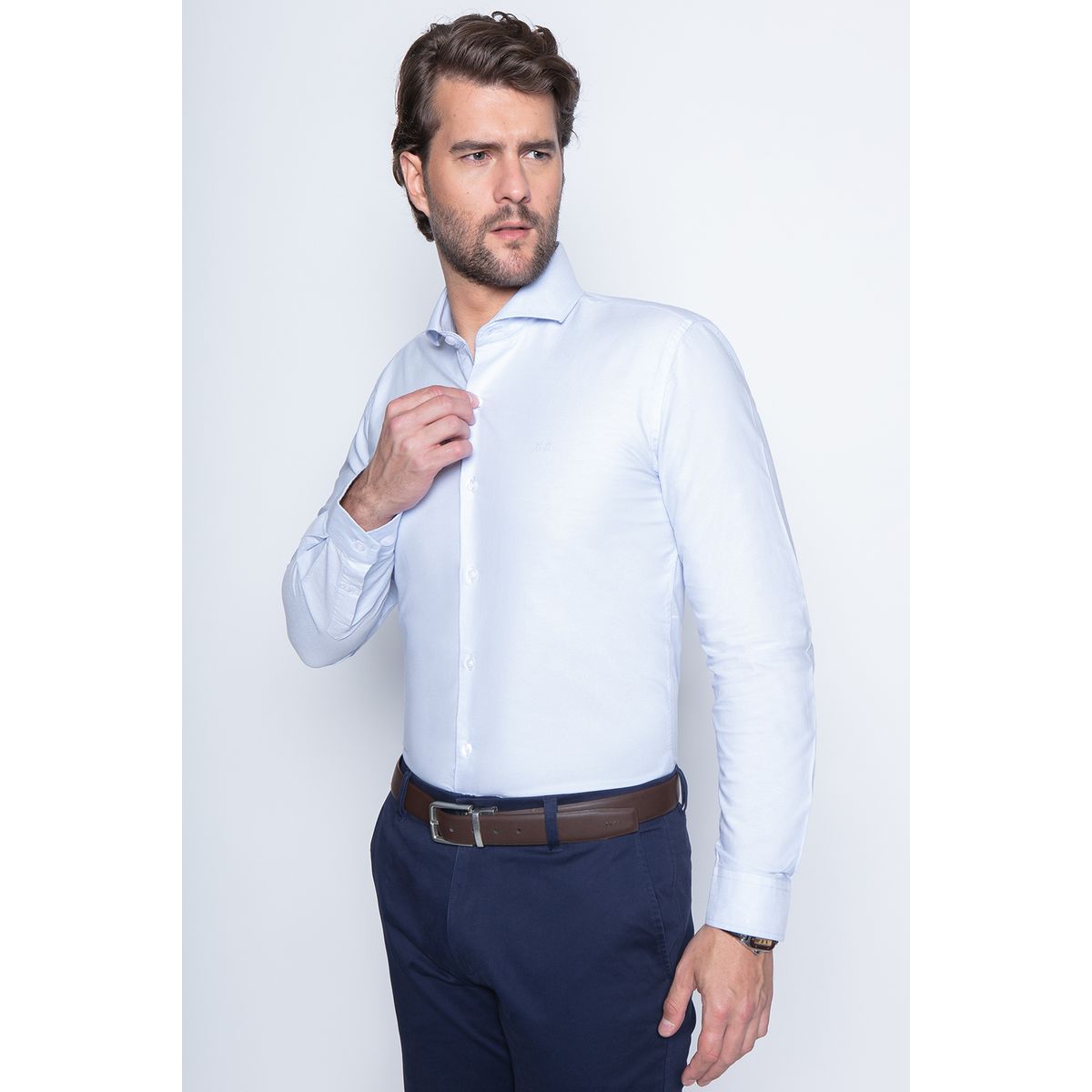 NEW MAN - Camisa Isoter Celeste New Man