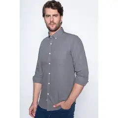 NEW MAN - Camisa Farnham Gris