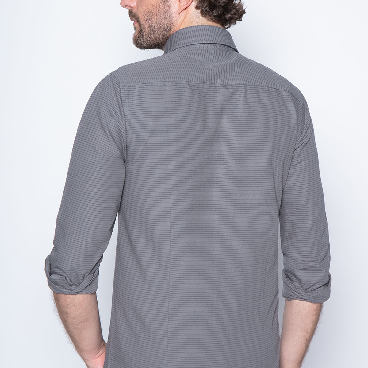 NEW MAN - Camisa Farnham Gris New Man